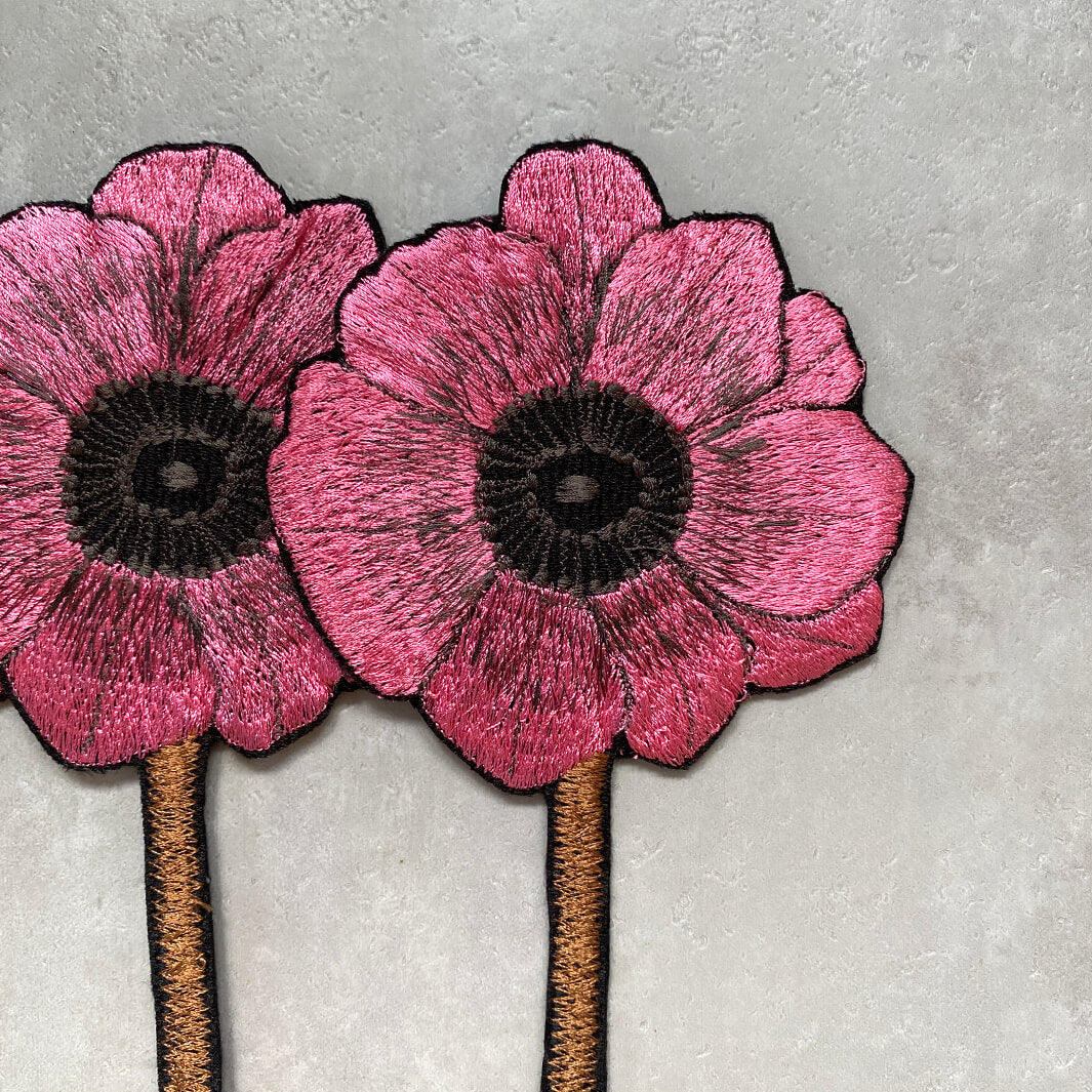 emu｜Embroidery Anemone 3 Flowers