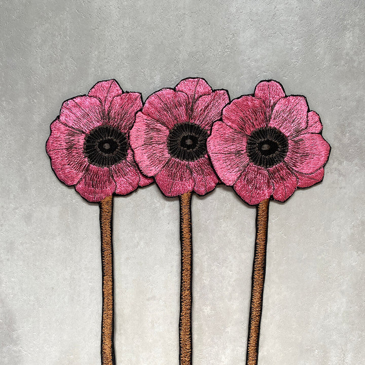 emu｜Embroidery Anemone 3 Flowers
