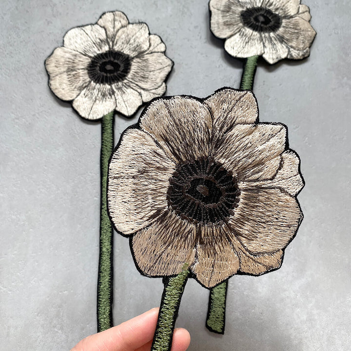 emu｜Embroidery Anemone 3 Flowers