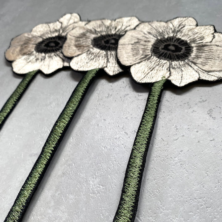 emu｜Embroidery Anemone 3 Flowers