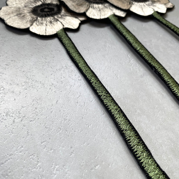 emu｜Embroidery Anemone 3 Flowers