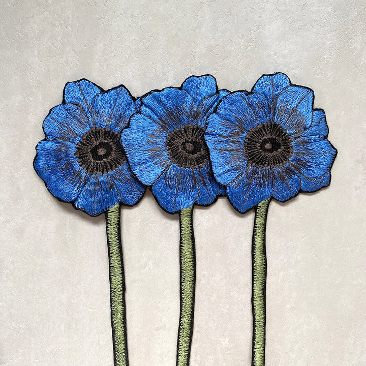 emu｜Embroidery Anemone 3 Flowers