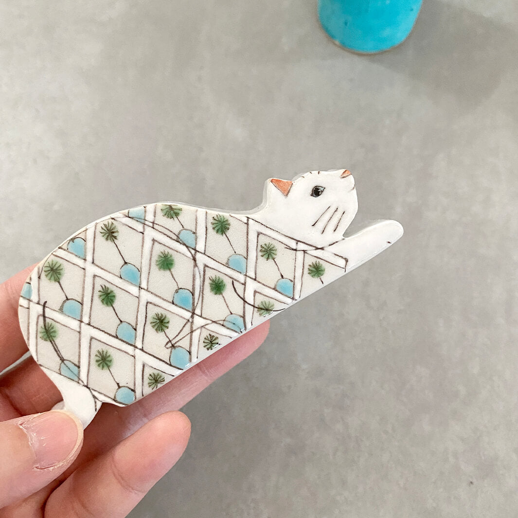 ミニオブジェ｜白猫