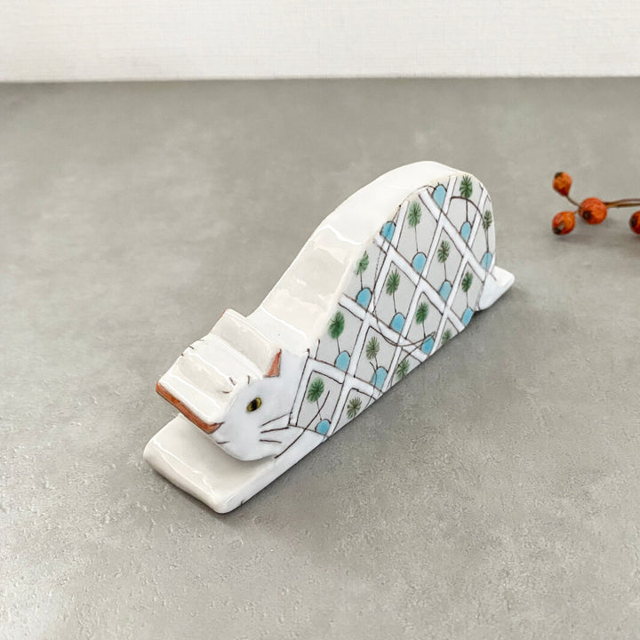 ミニオブジェ｜白猫