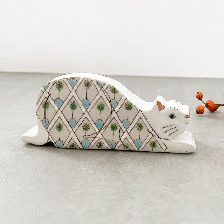 ミニオブジェ｜白猫