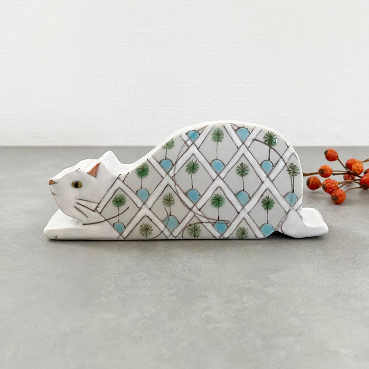 ミニオブジェ｜白猫