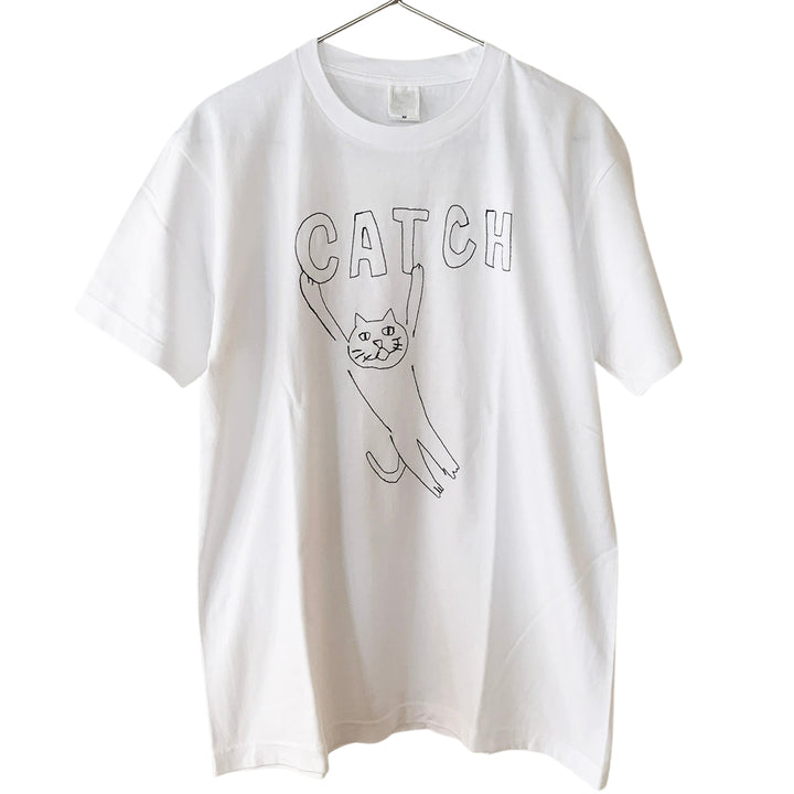 CATCH CAT tee｜WHITE