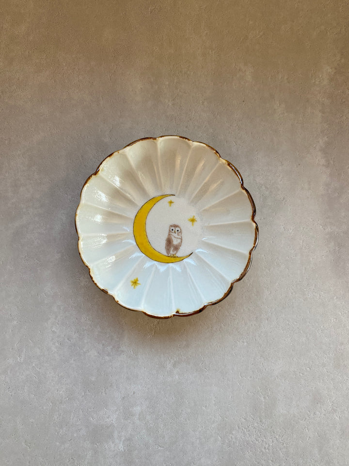 輪花皿｜黄月_B