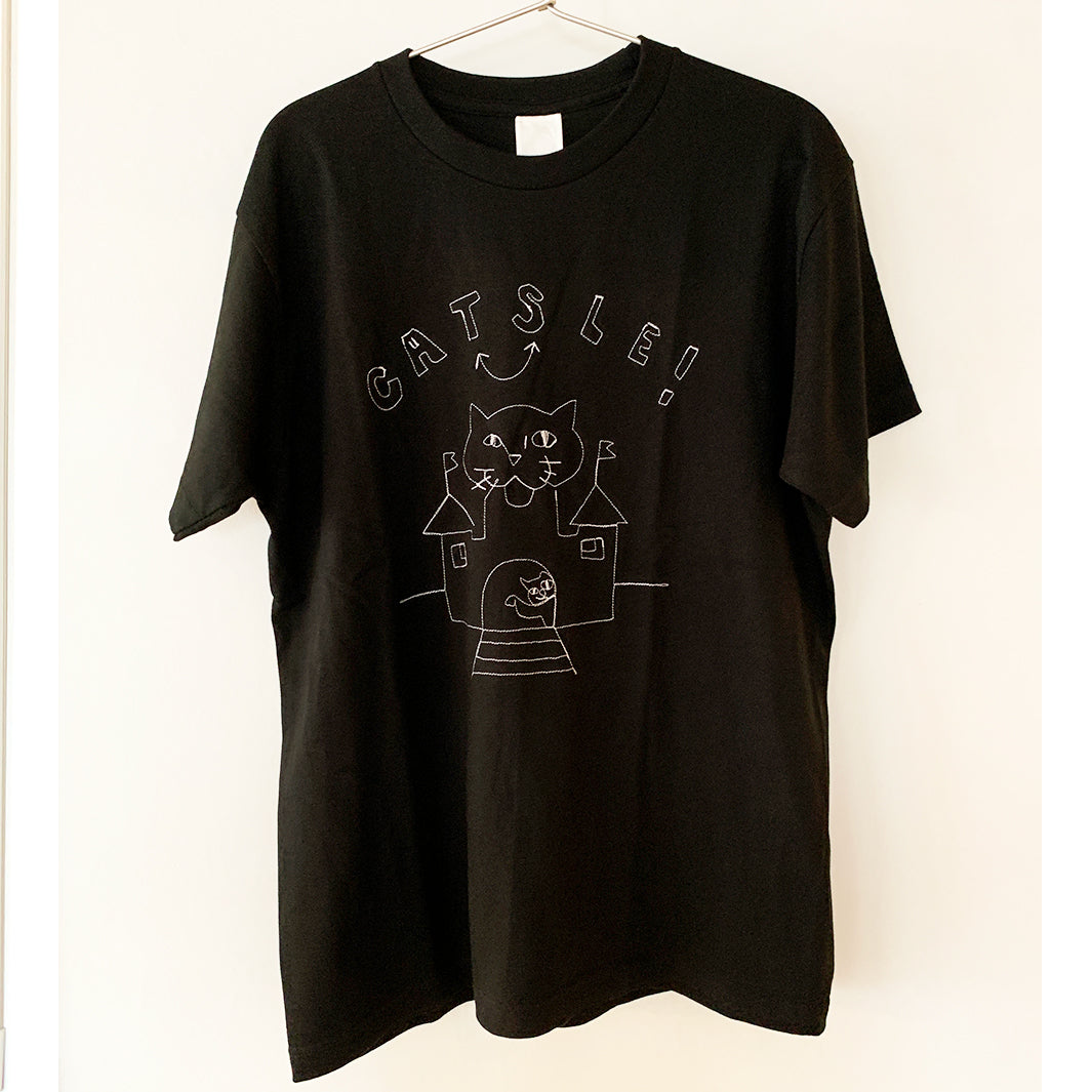 [5月受注分→6月末お届け] CATSLE tee｜BLACK