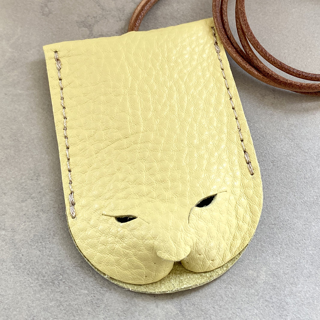 Cat FACE KEYCASE｜YELLOW