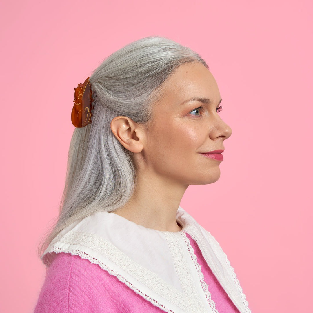 Coucou Suzette｜ヘアクリップ・ブラウンキャット