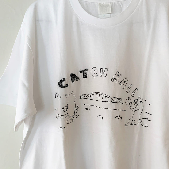 CATCHBALL tee｜WHITE