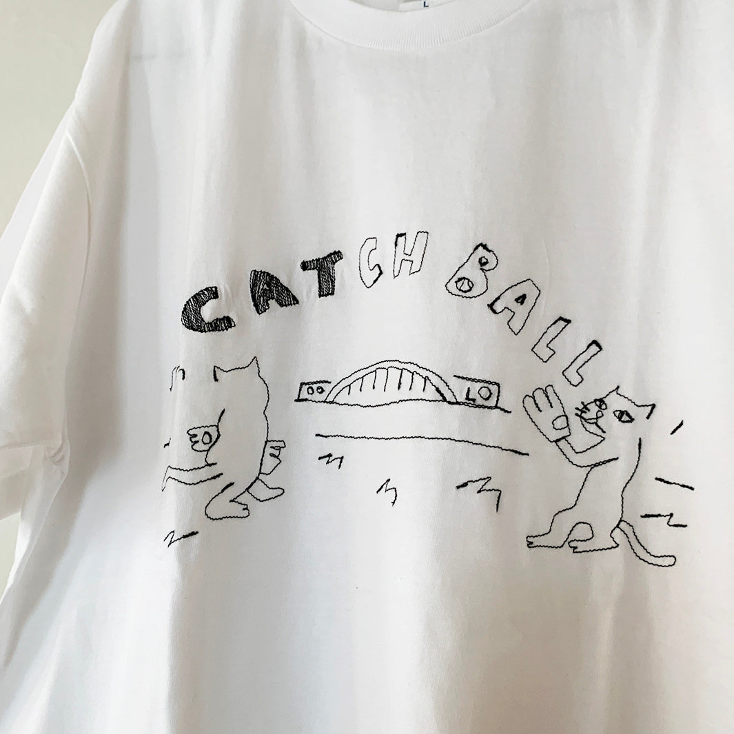 CATCHBALL tee｜WHITE