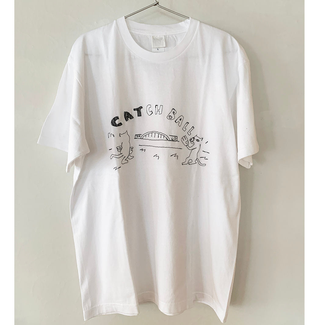 CATCHBALL tee｜WHITE