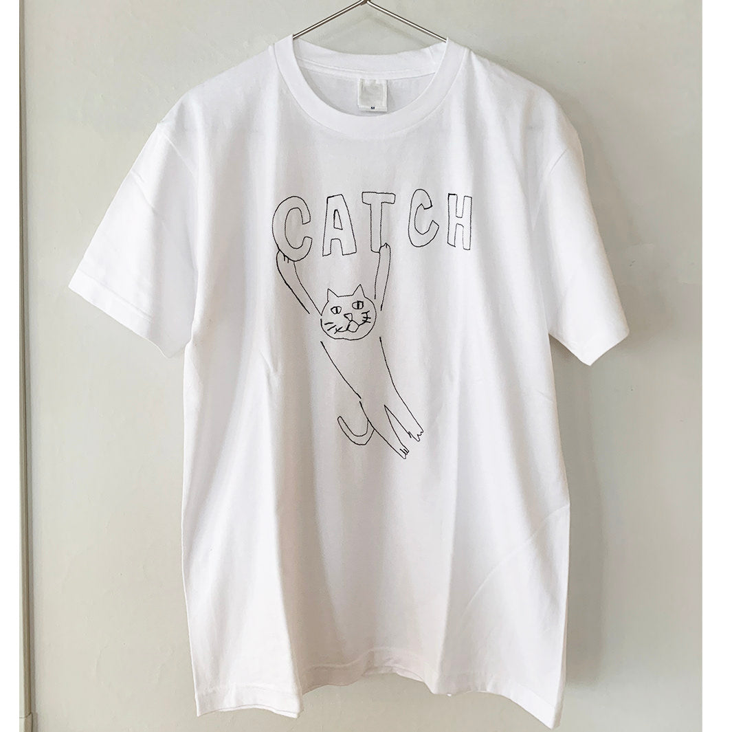 CATCH CAT tee｜WHITE