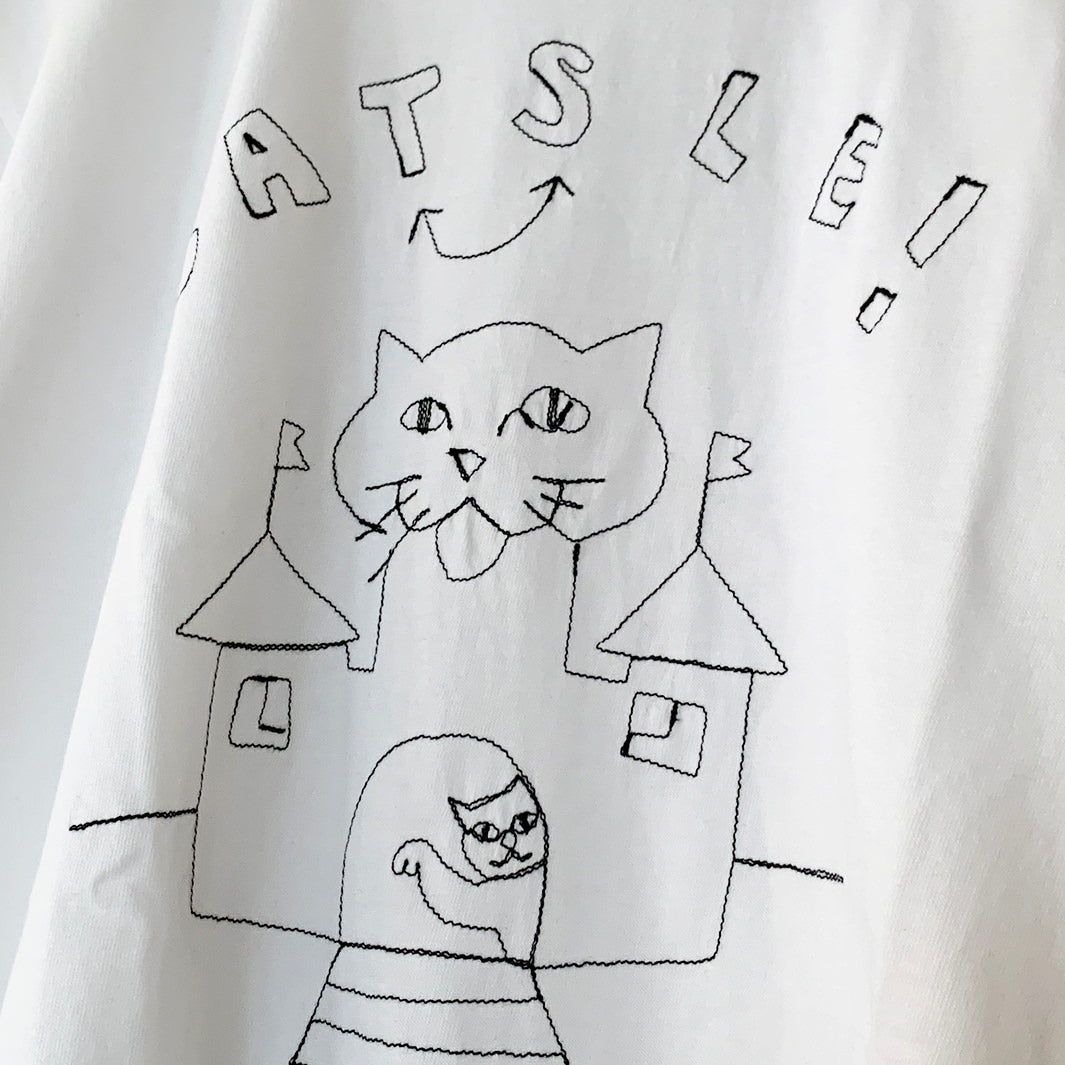 CATSLE tee｜WHITE