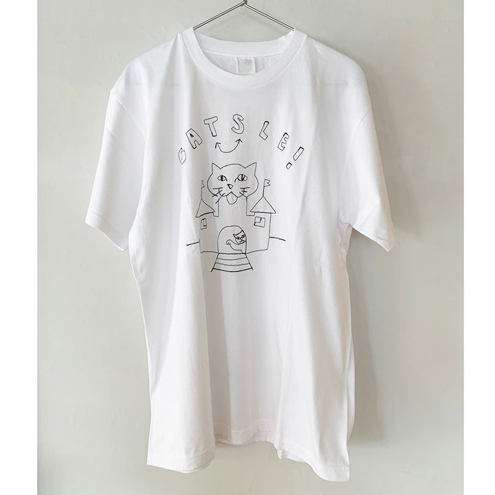 CATSLE tee｜WHITE