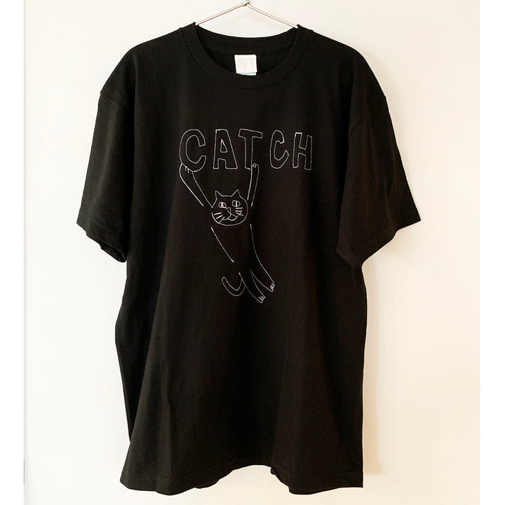 CATCH CAT tee｜BLACK