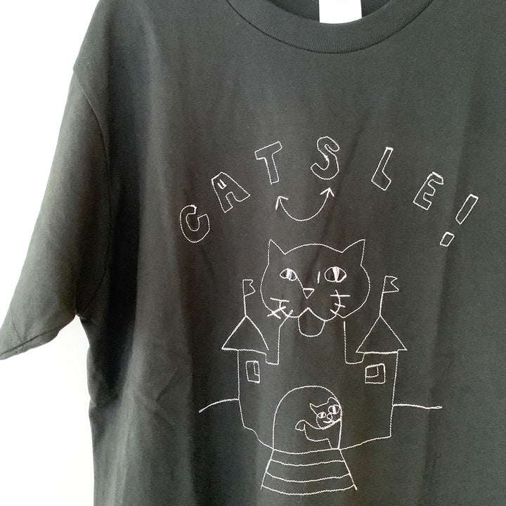 [5月受注分→6月末お届け] CATSLE tee｜BLACK