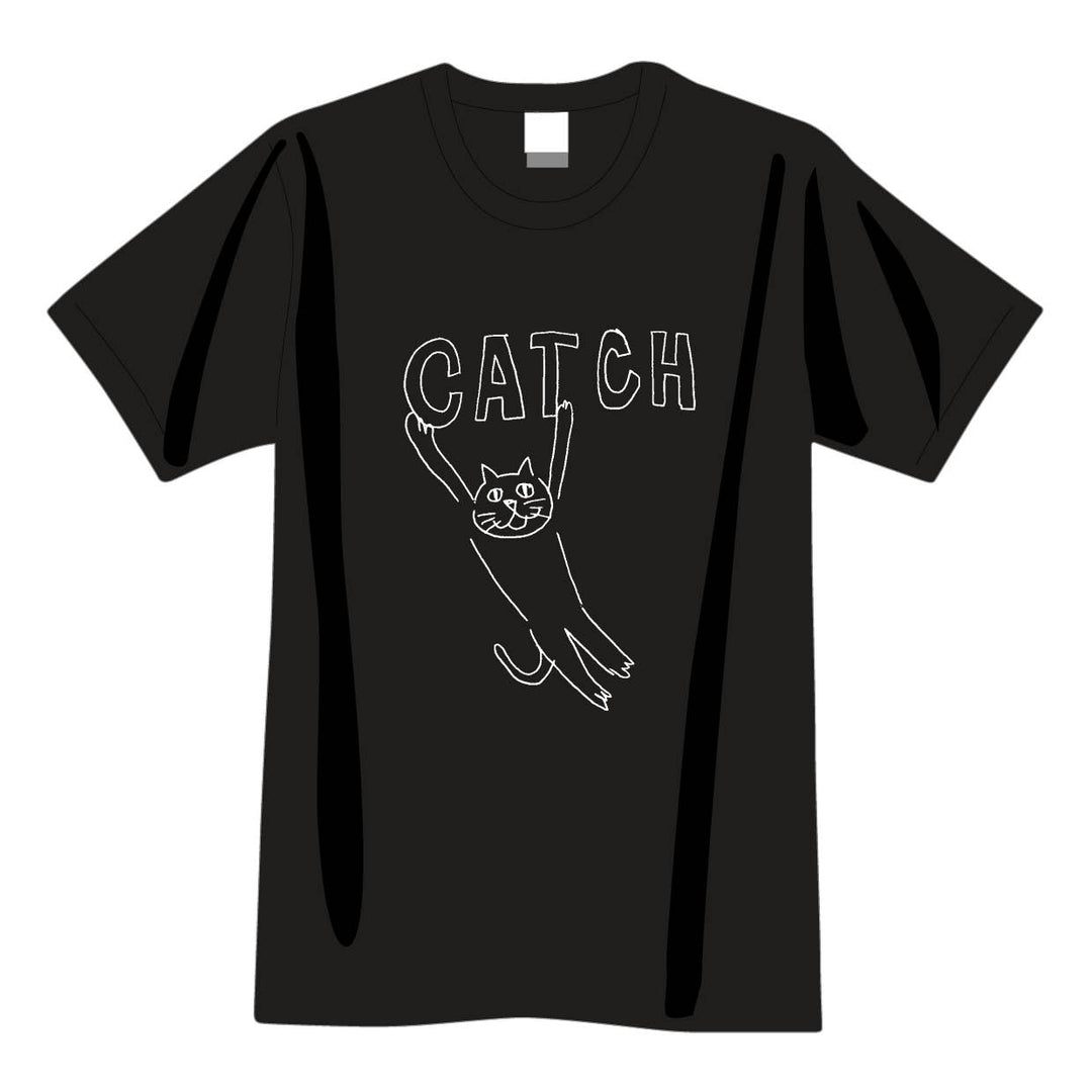 CATCH CAT tee｜BLACK