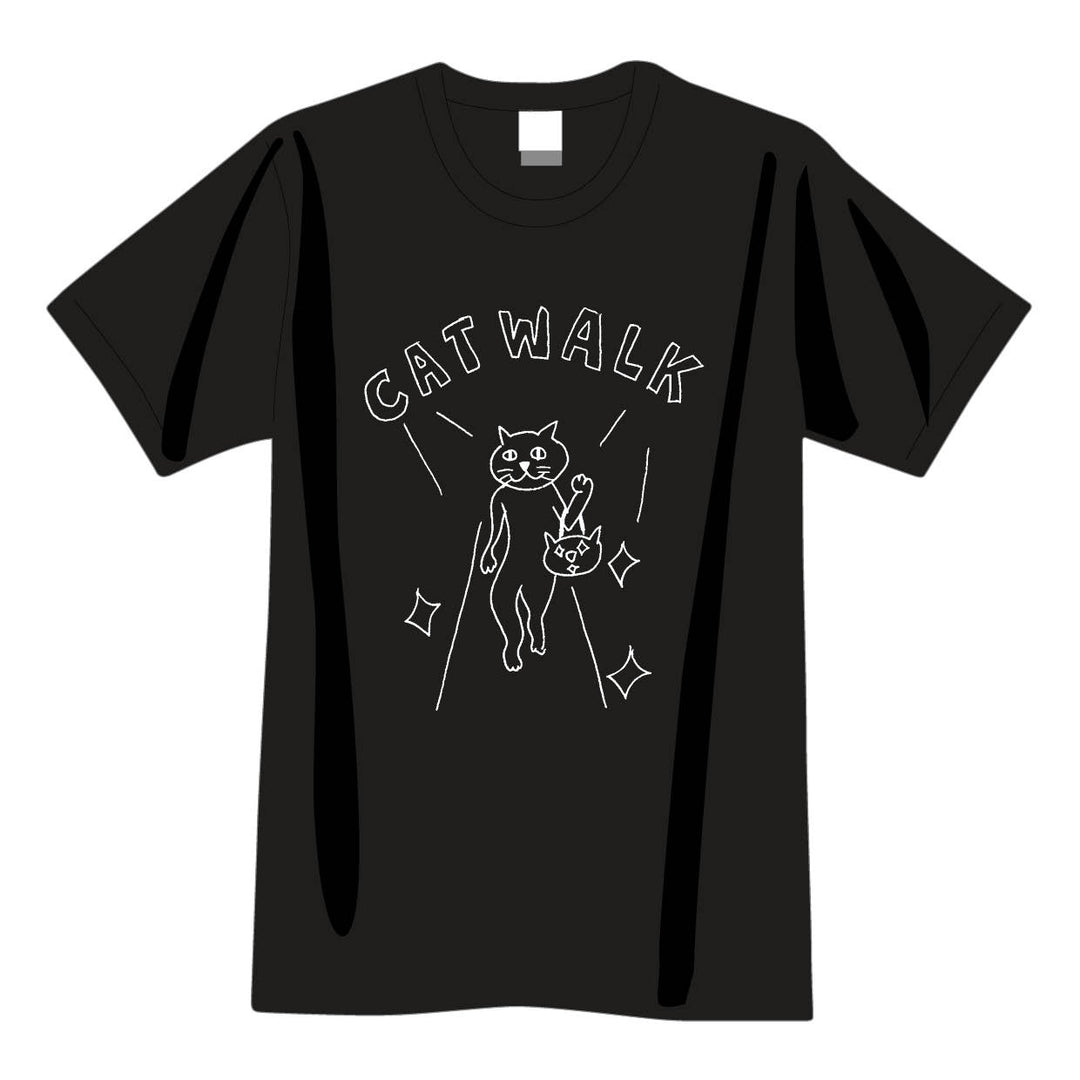 CAT WALKL tee｜BLACK