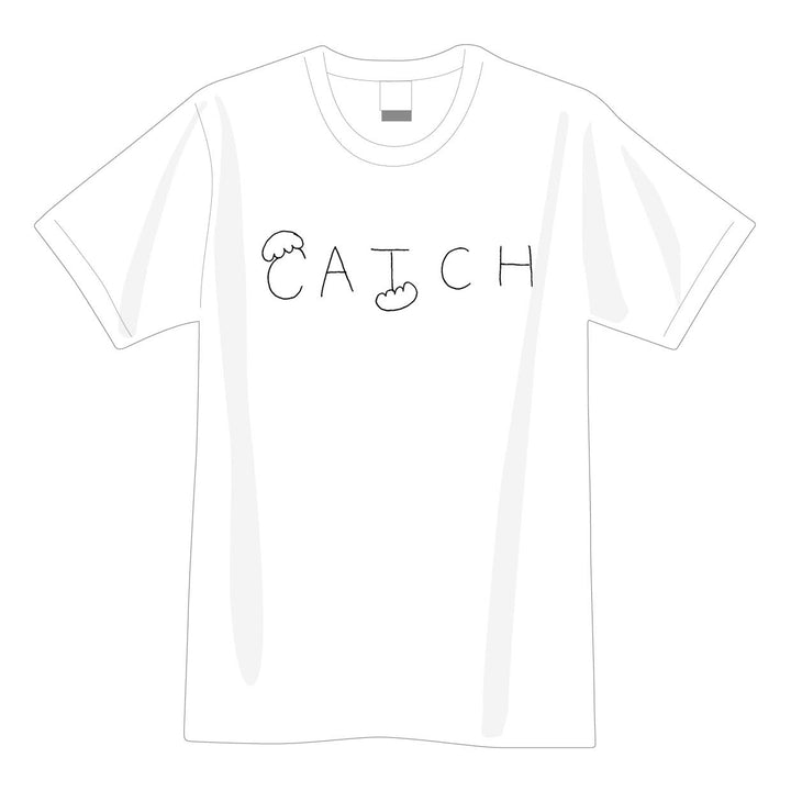 CATCH HAND tee｜WHITE