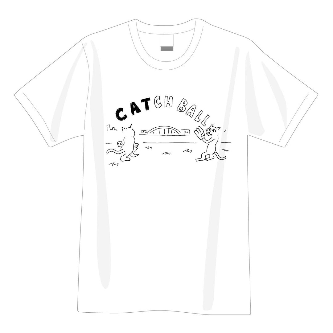 CATCHBALL tee｜WHITE