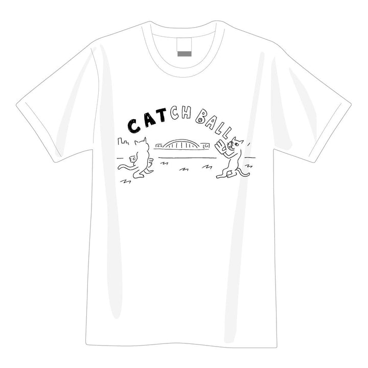 CATCHBALL tee｜WHITE