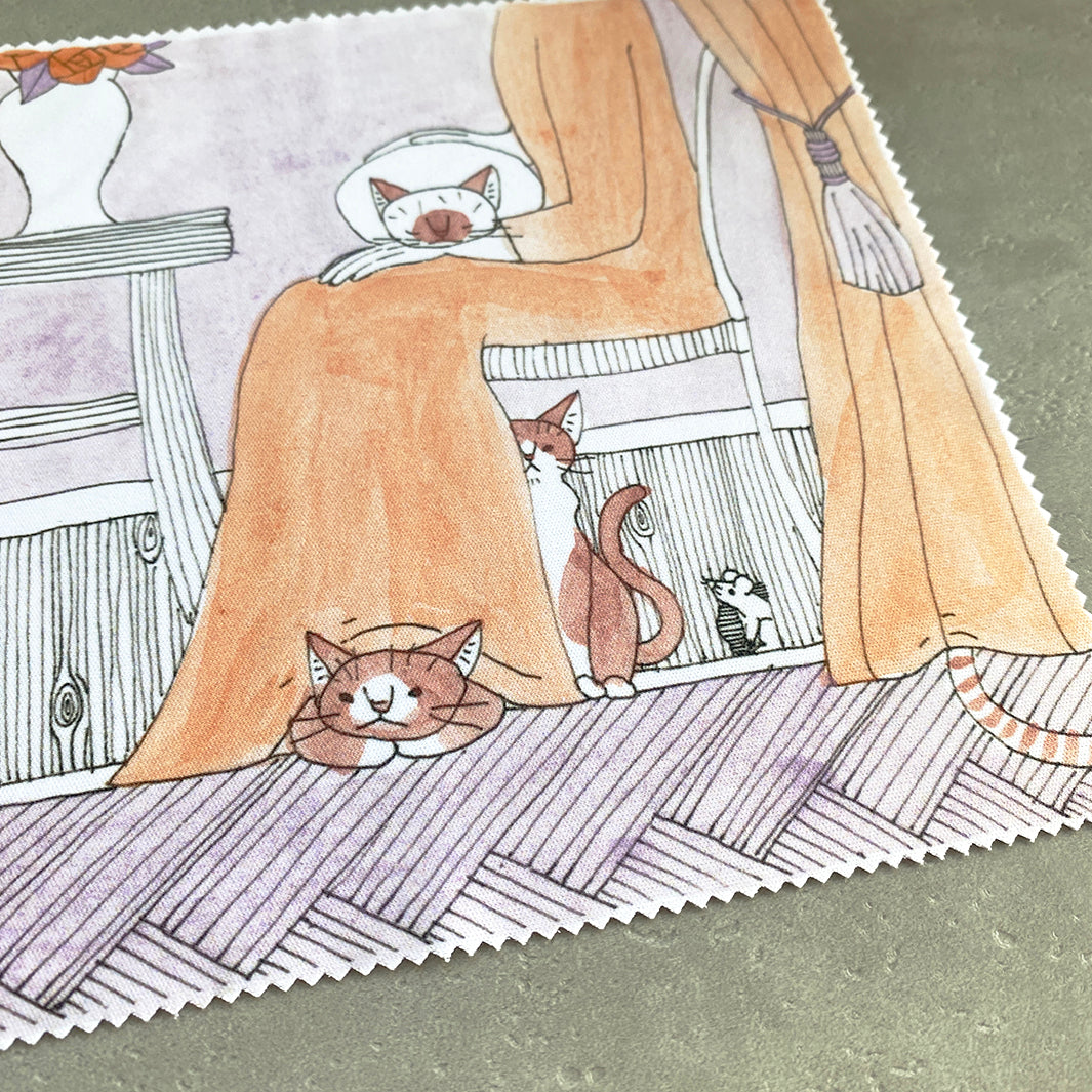 [送料無料・受注販売] マルチクロスセット｜船頭猫＆女の子と猫