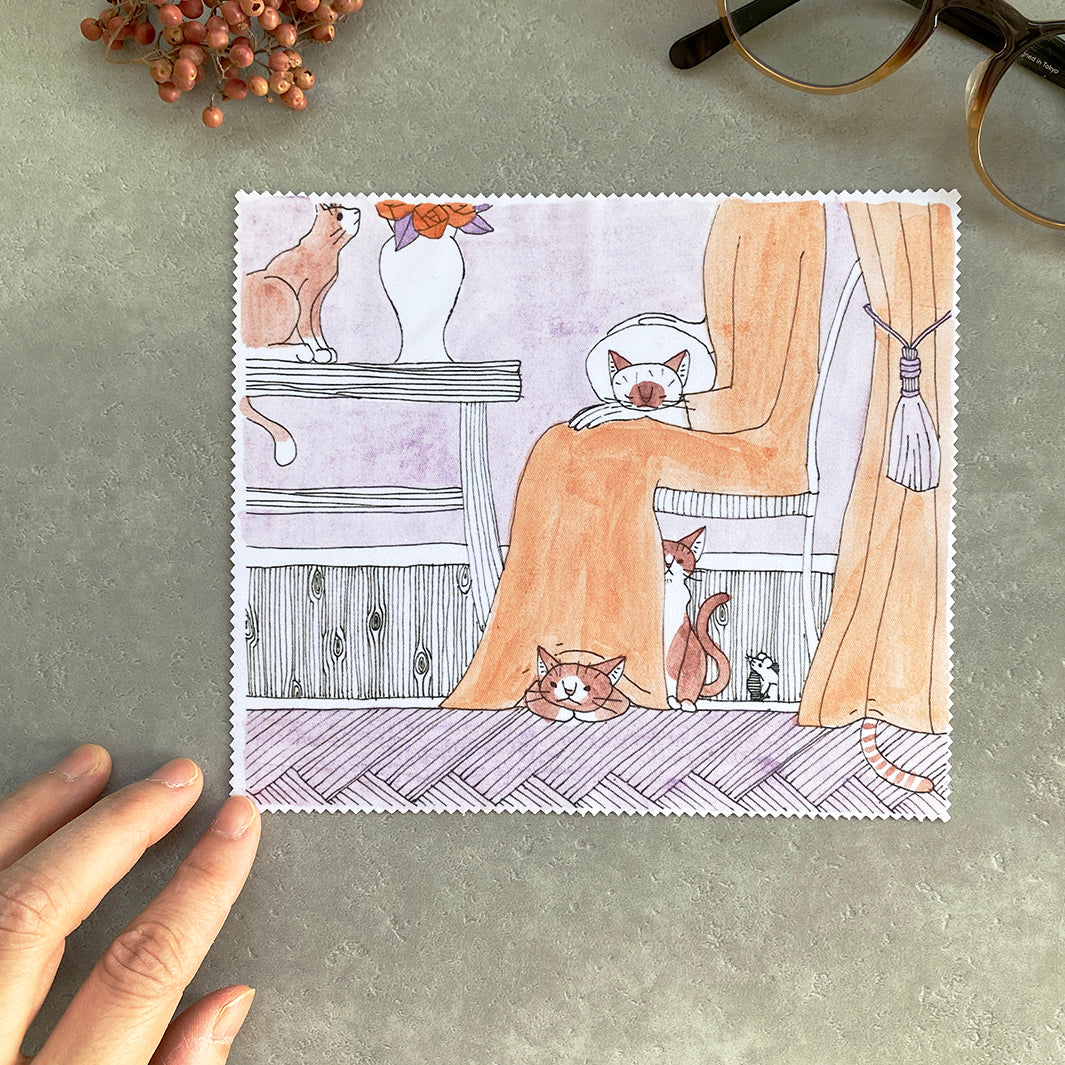 [送料無料・受注販売] マルチクロスセット｜船頭猫＆女の子と猫