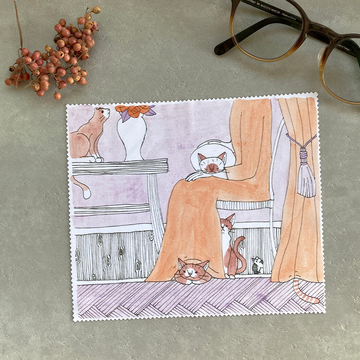 [送料無料・受注販売] マルチクロスセット｜船頭猫＆女の子と猫