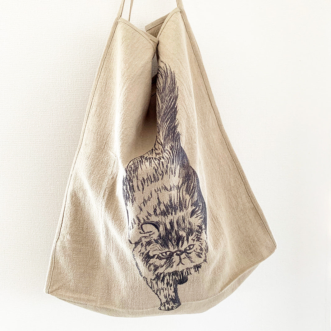 Ramie hemp cat tote