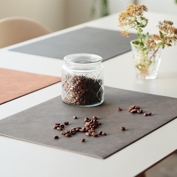 Recyclable Leather Placemat｜GRAY