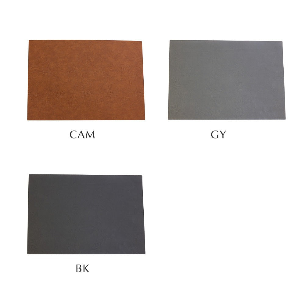 Recyclable Leather Placemat｜GRAY