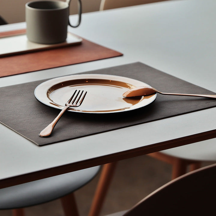 Recyclable Leather Placemat｜GRAY