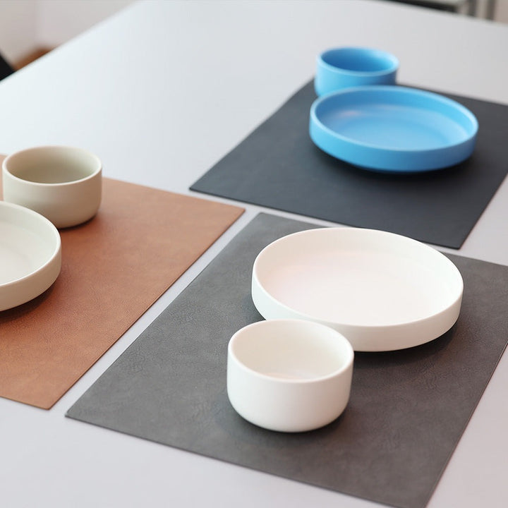 Recyclable Leather Placemat｜GRAY