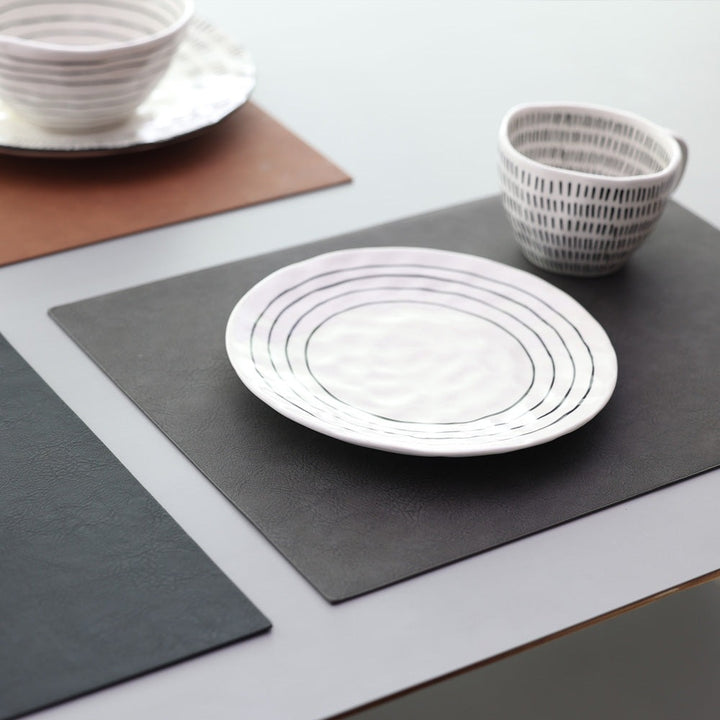 Recyclable Leather Placemat｜GRAY