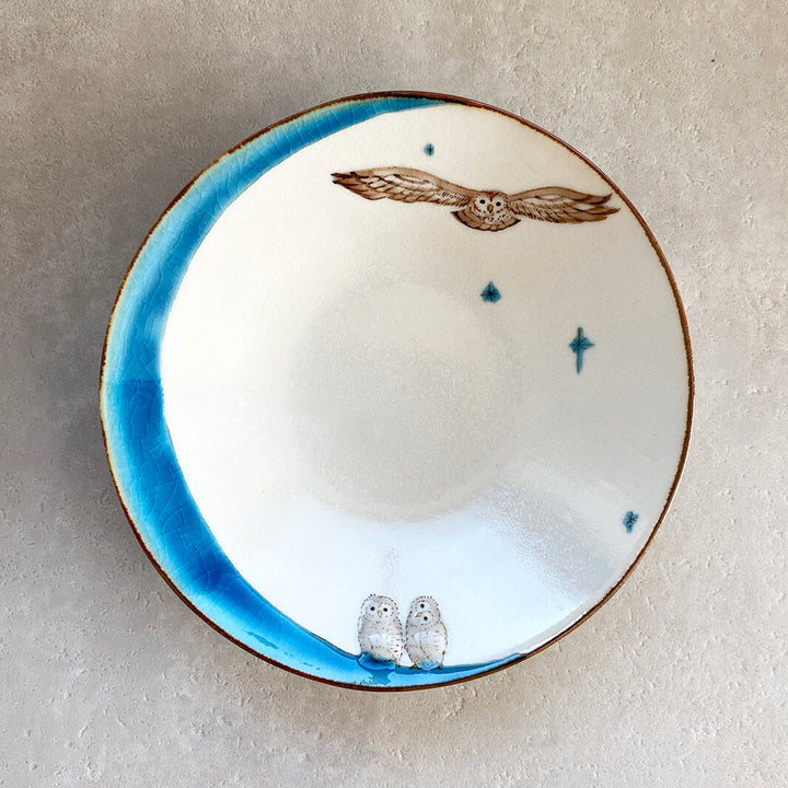 丸皿 4.5寸｜青月