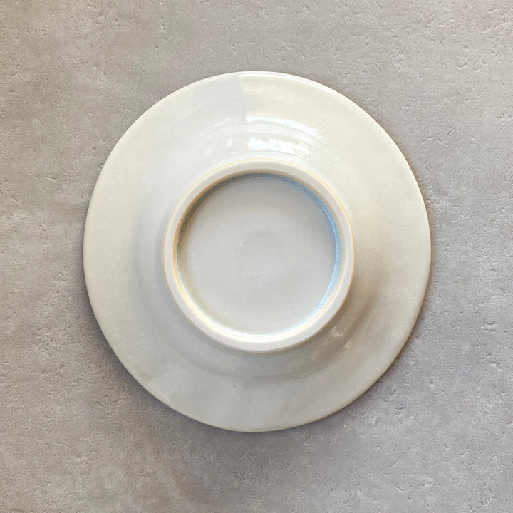リム皿 4.5寸｜黄月