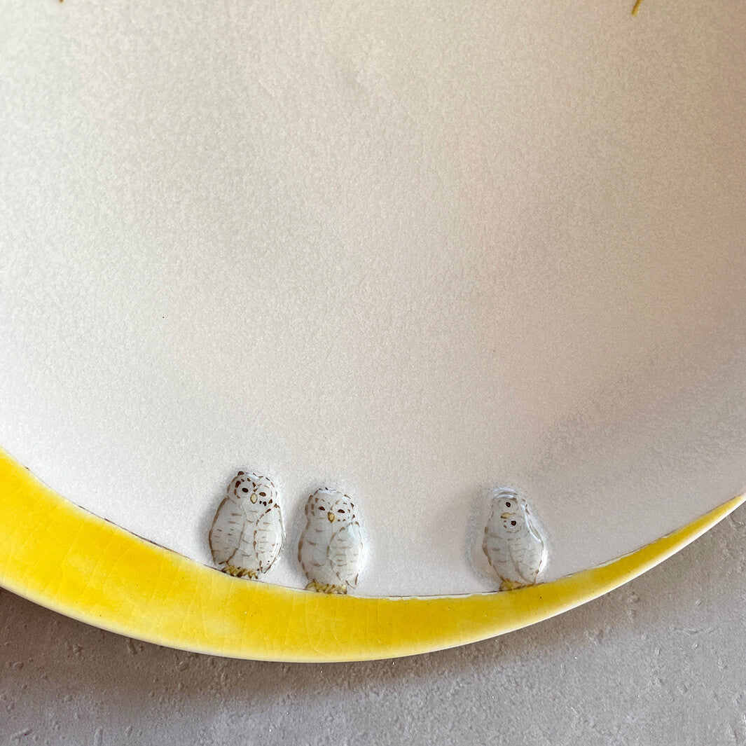 丸皿 5.5寸｜黄月