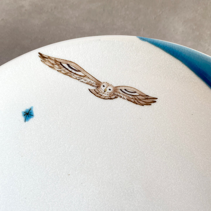 丸皿 5.5寸｜青月