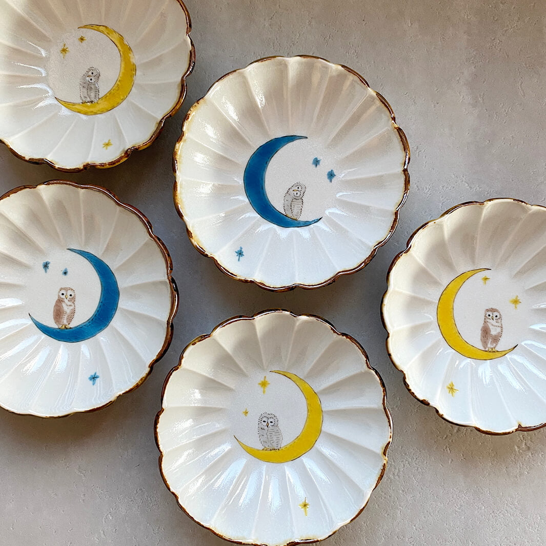 輪花皿｜青月_B