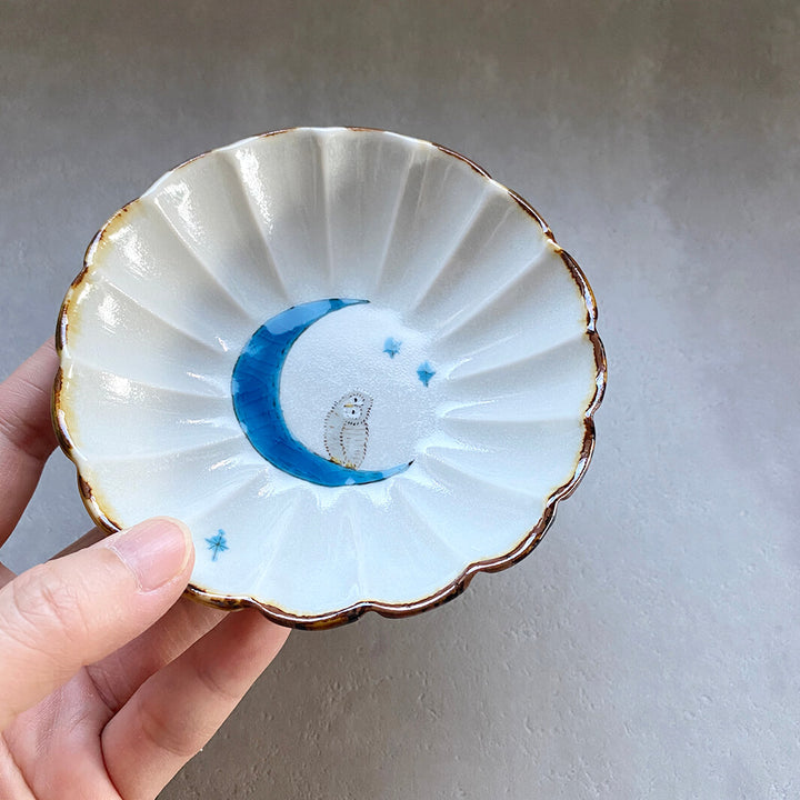 輪花皿｜青月_B