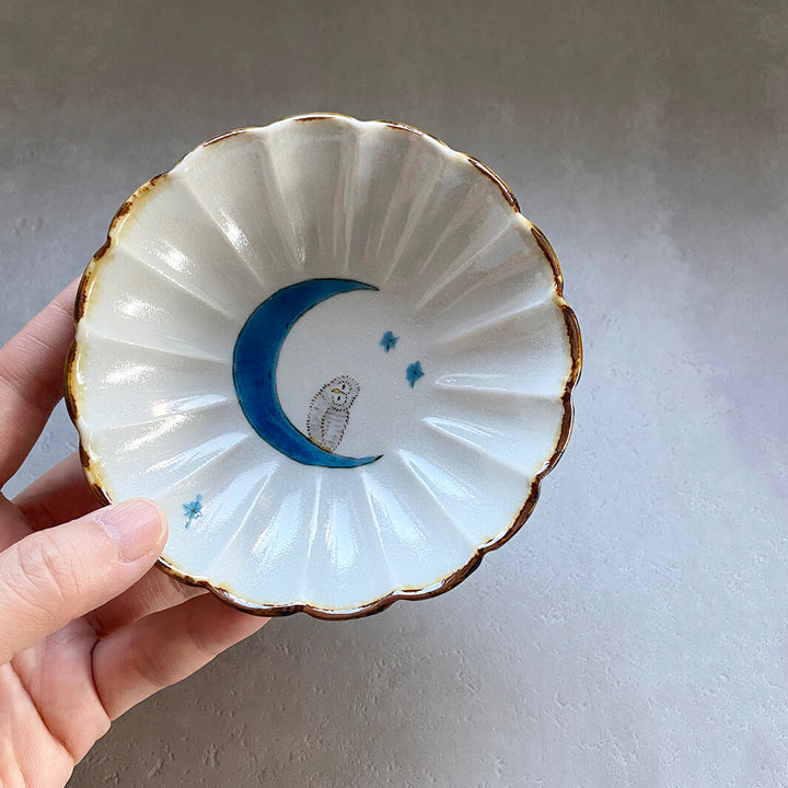 輪花皿｜青月_B