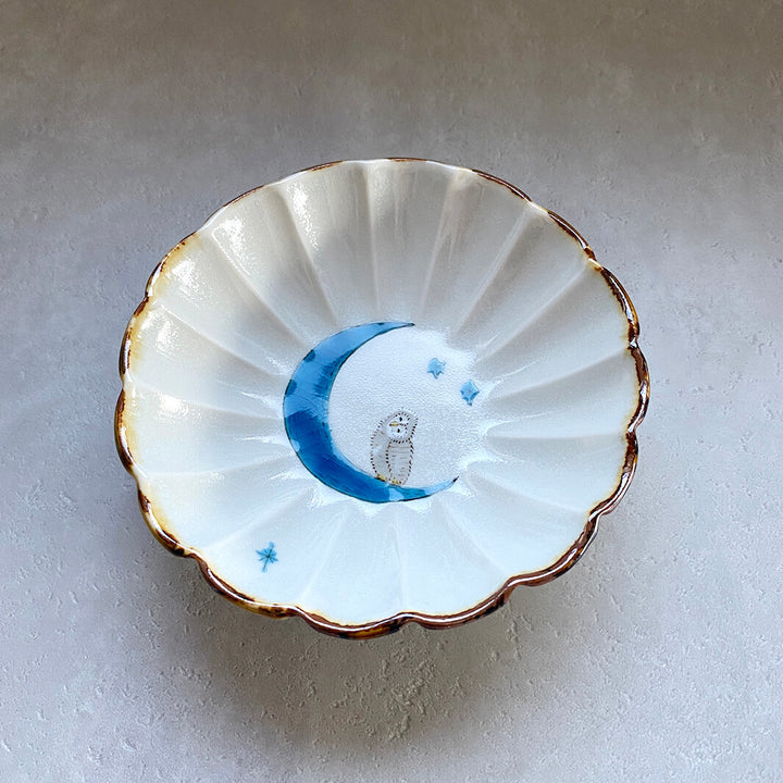 輪花皿｜青月_B