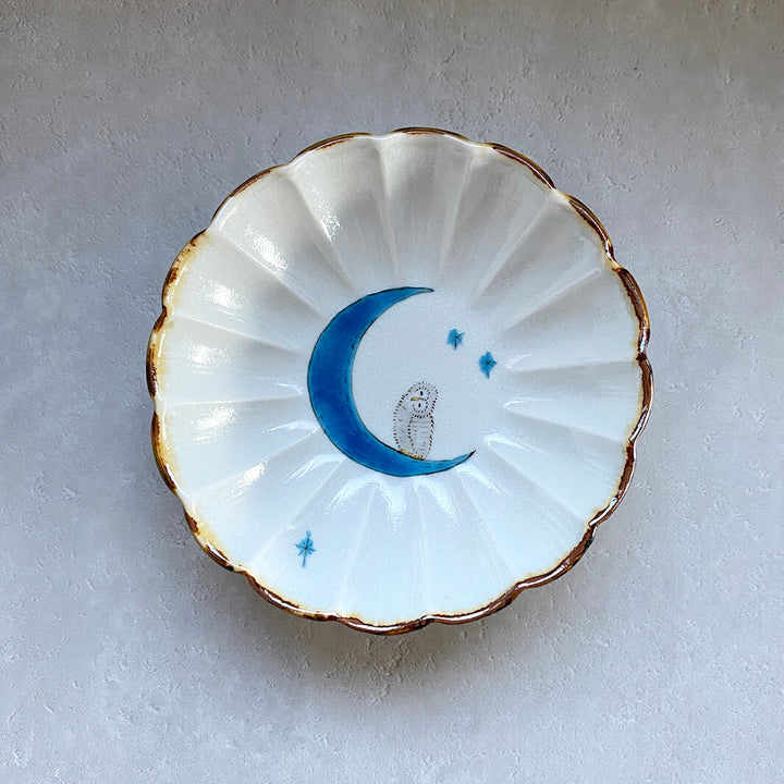 輪花皿｜青月_B