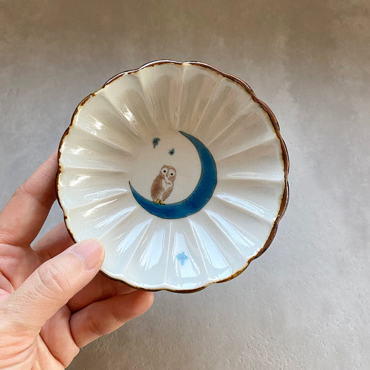 輪花皿｜青月_A