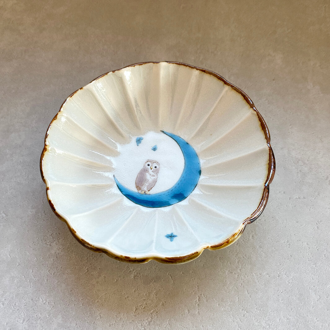 輪花皿｜青月_A