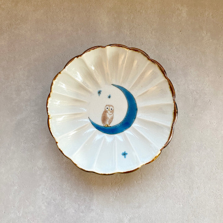 輪花皿｜青月_A