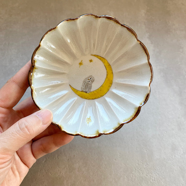 輪花皿｜黄月_C